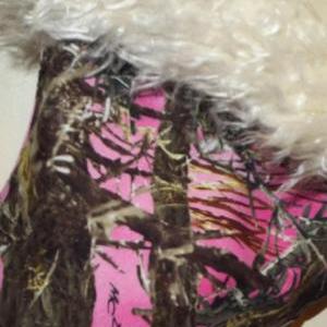 Christmas Stocking Elf Style In Pink Camo